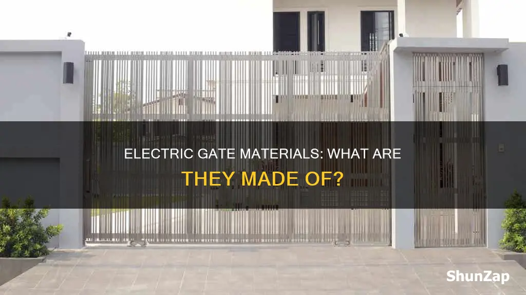 what are electric gates made out of