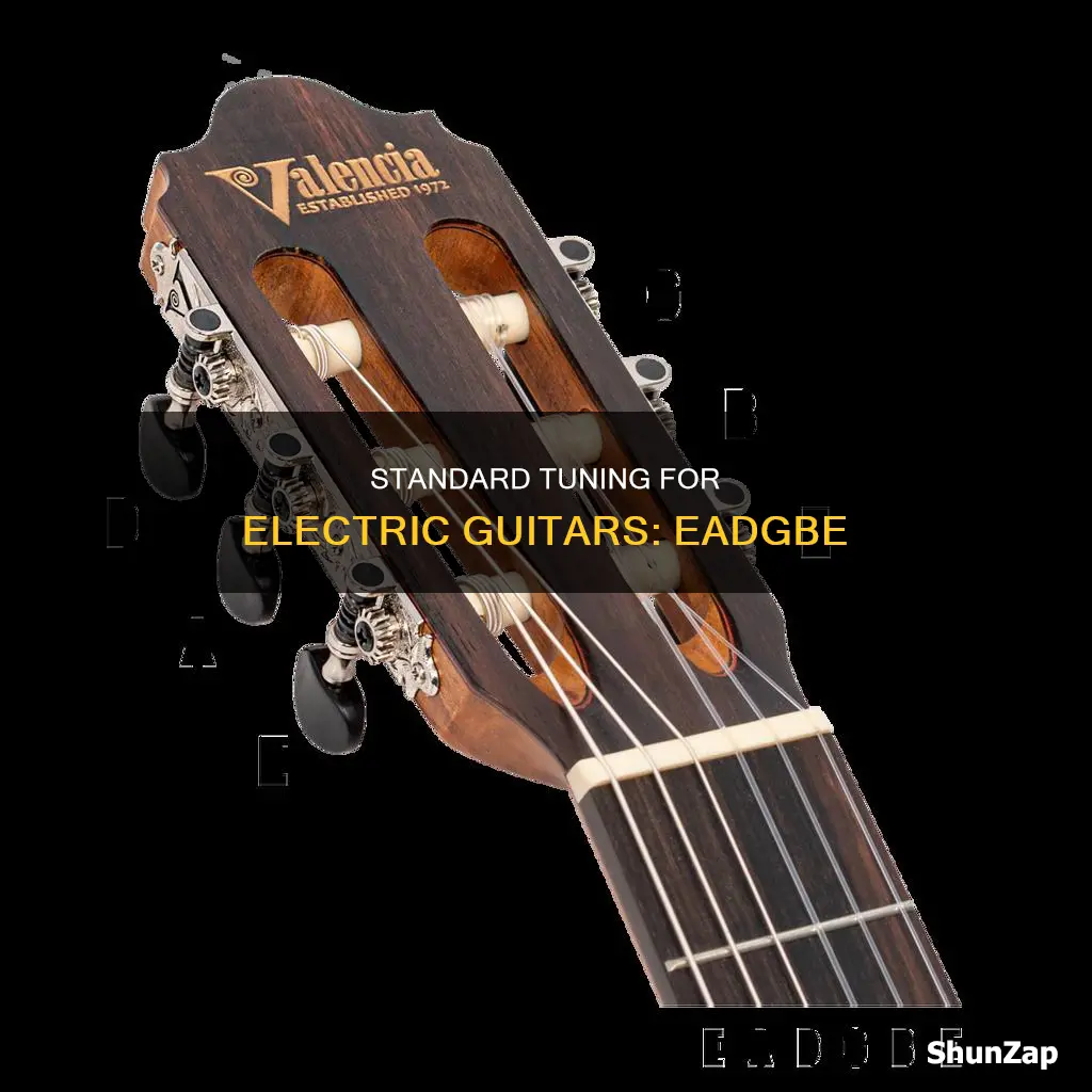 what are electric guitars normally tuned to