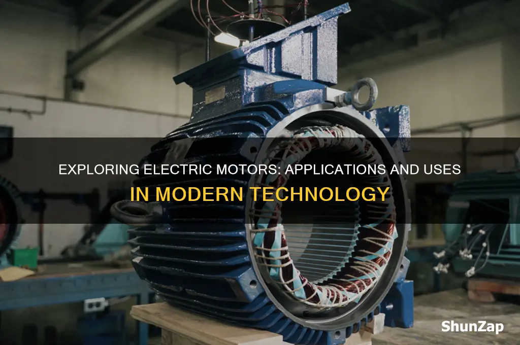 what are electric motors used for