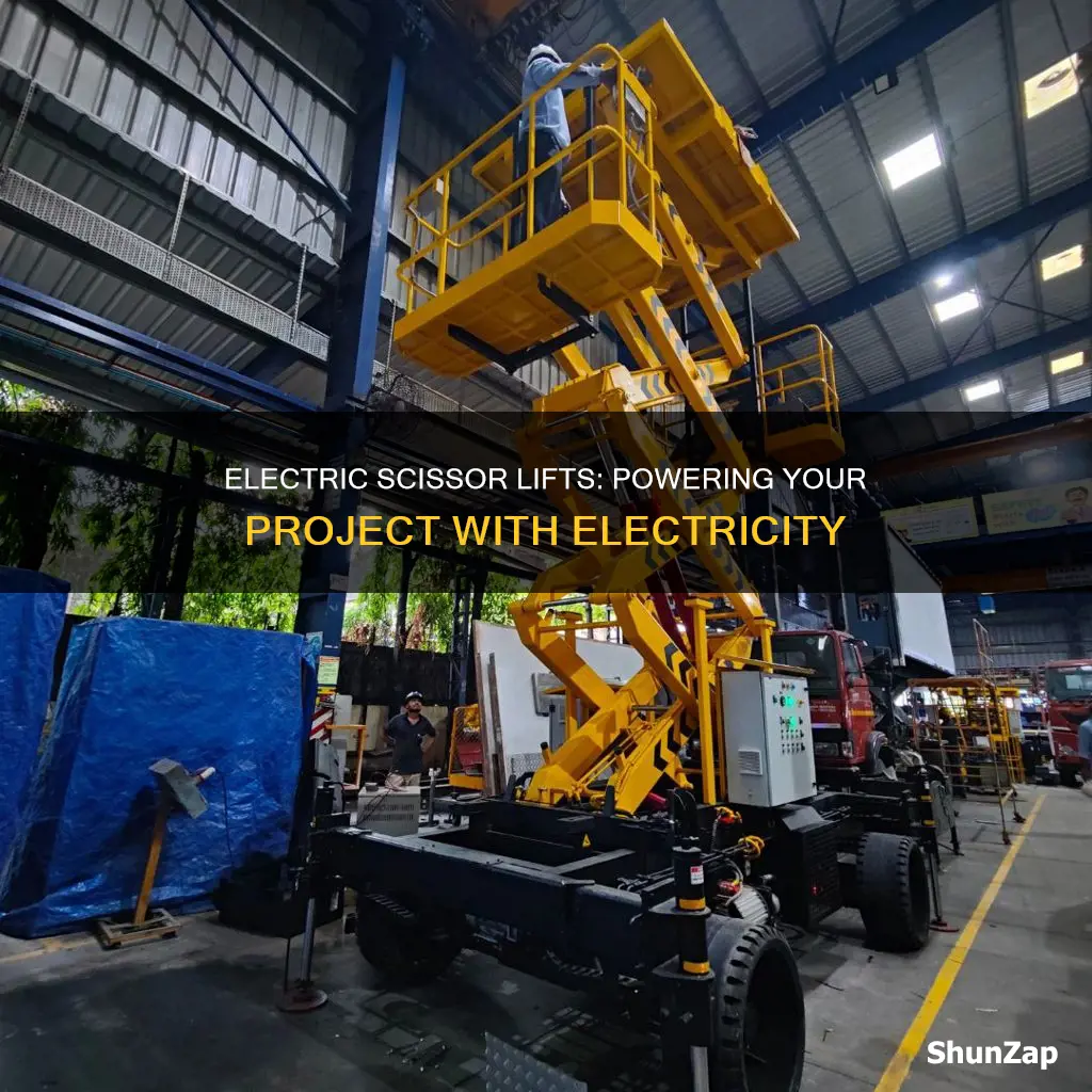 what are electric scissor lifts powered by