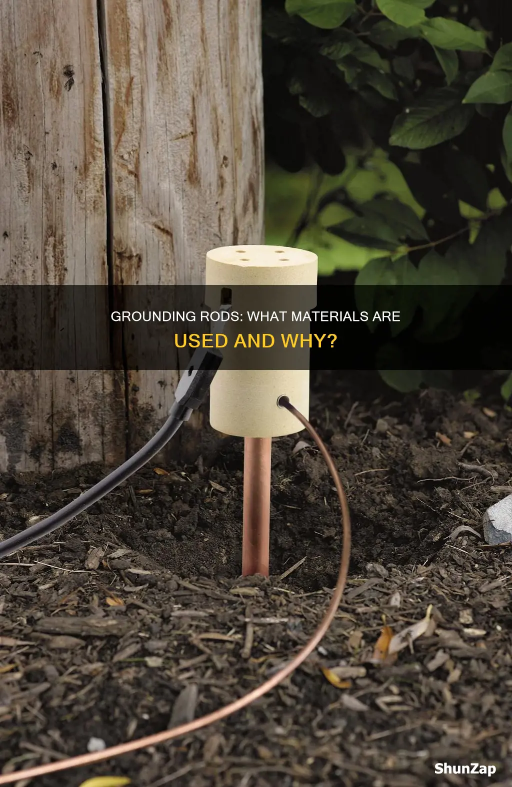 what are electrical ground rods made of