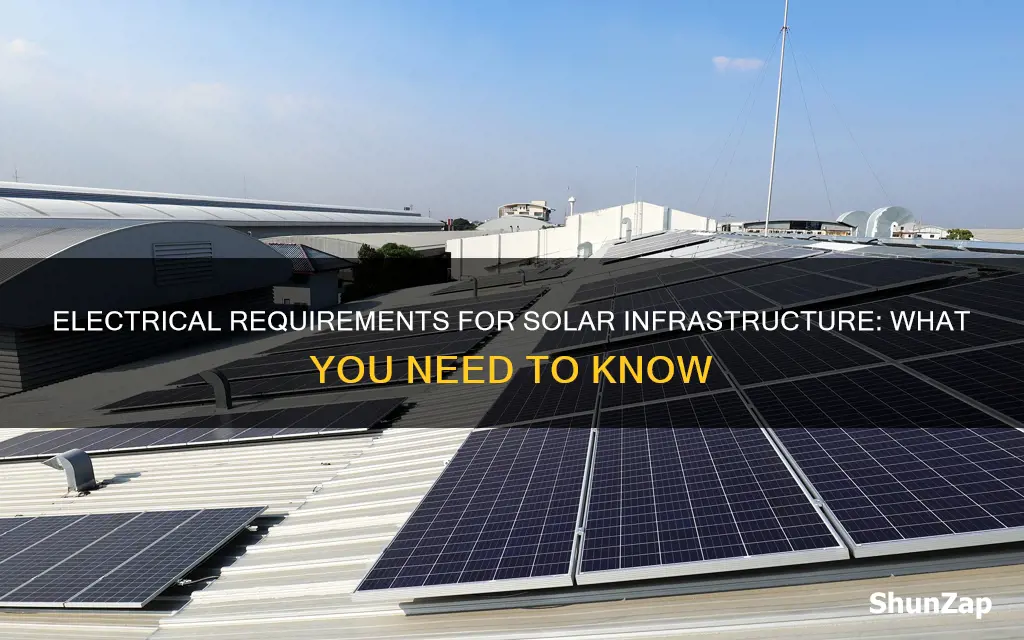 what are electrical requirements for solar infrastructure