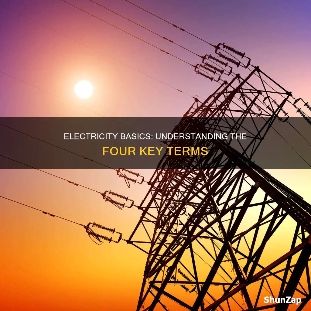 what are four basic terms for electricity