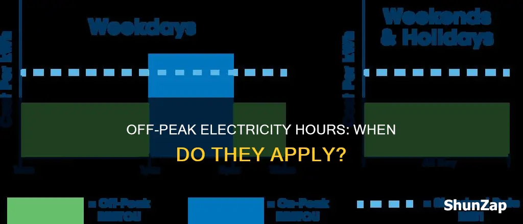 what are my off peak electricity hours