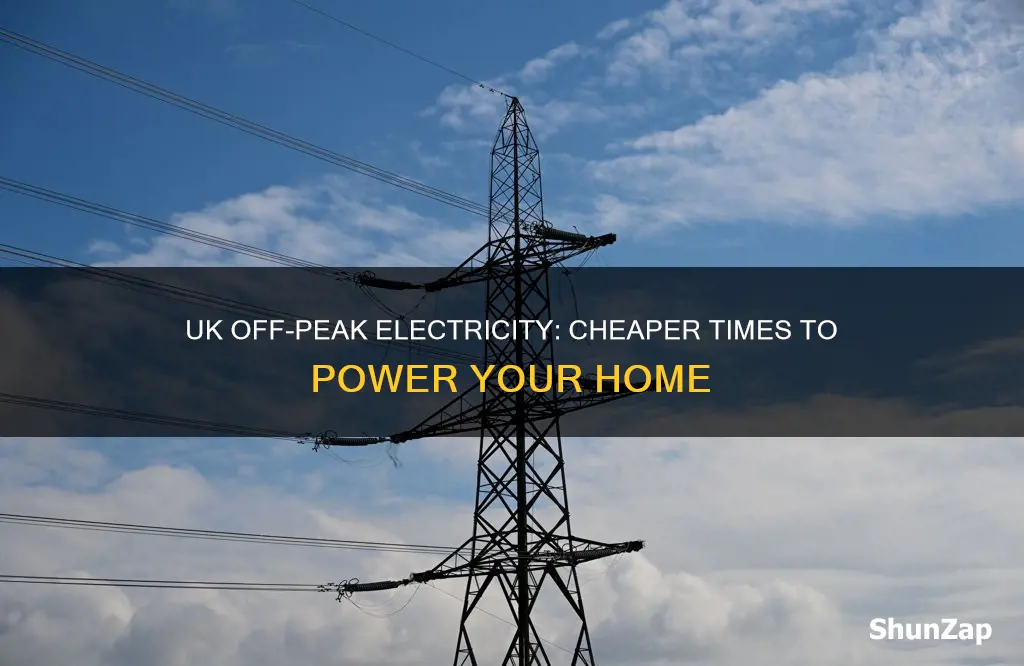 what are off peak electricity times uk