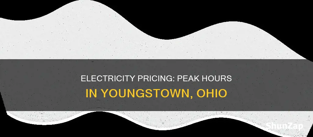 what are peak electric hours youngsdtopwn ohio