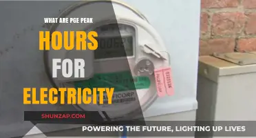 Understanding PGE's Peak Hours for Electricity Rates