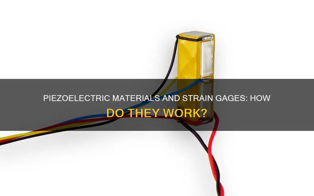what are piezo electric material stain gage