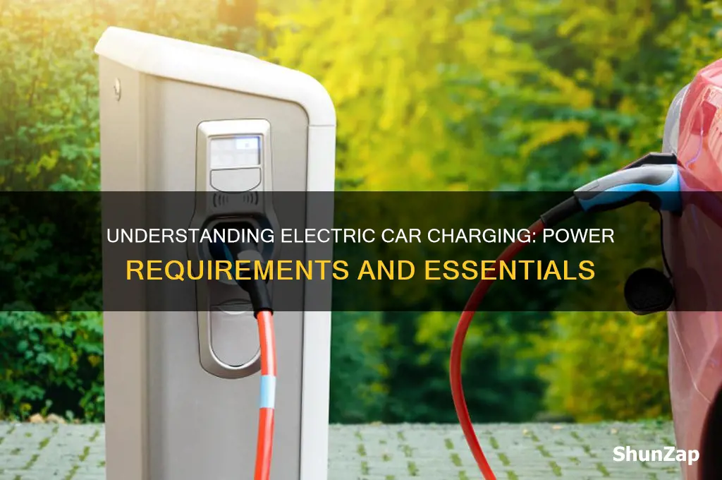 what are power requirements for charging an electric car