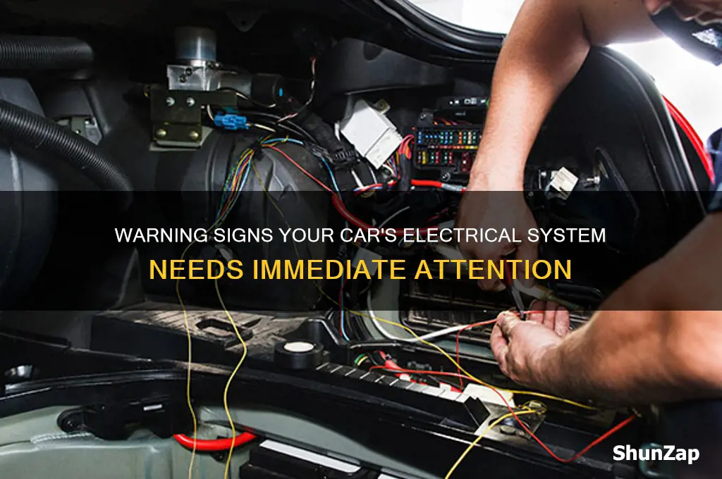 what are signs the your cars electrical system is bad