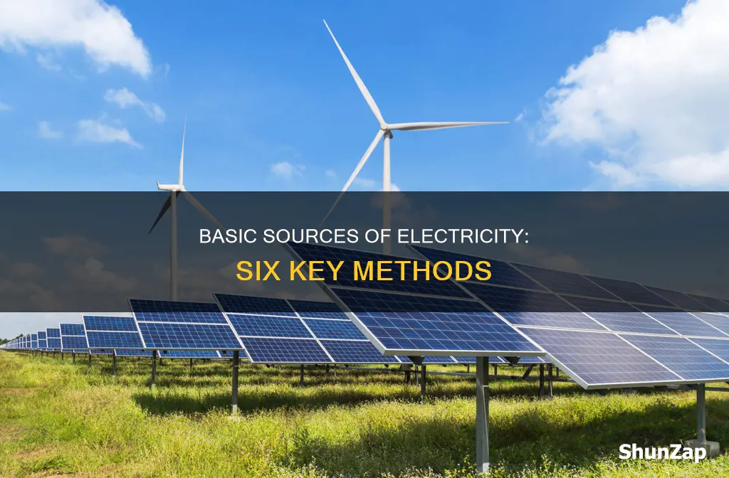what are six basic sources of electricity