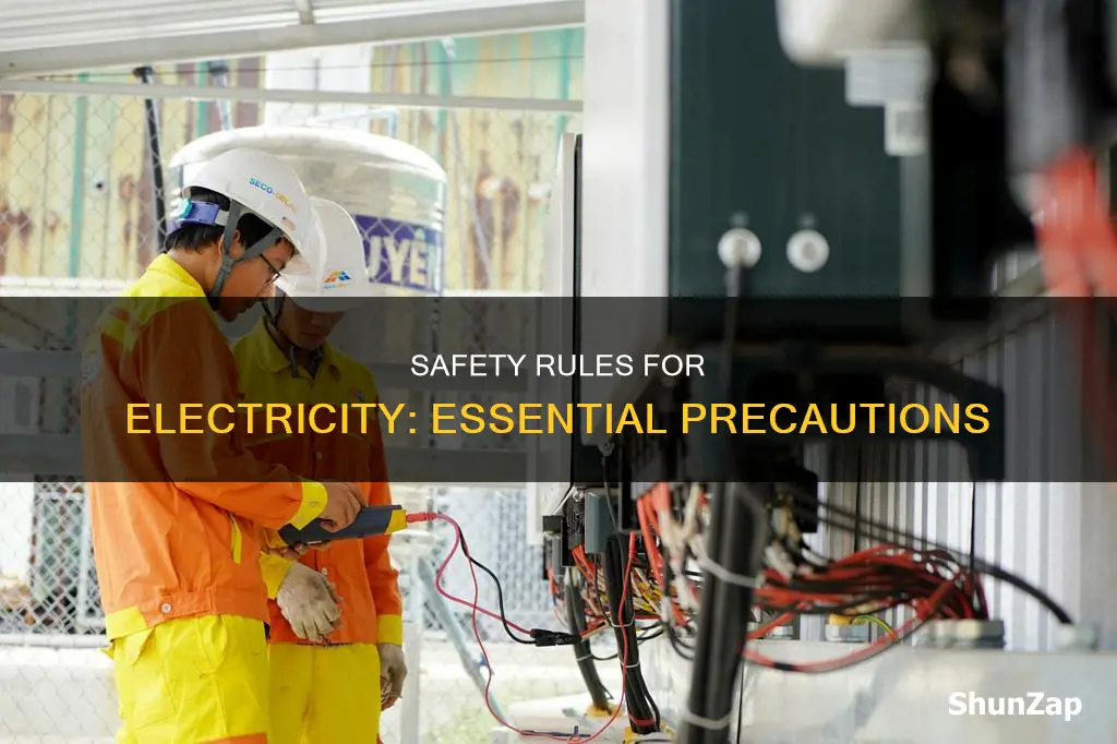 what are some safety rules for electricity