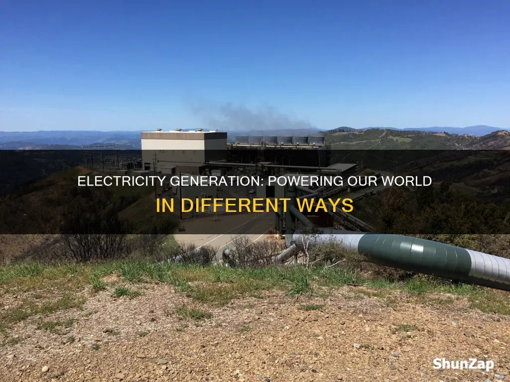 what are some ways electricity is made