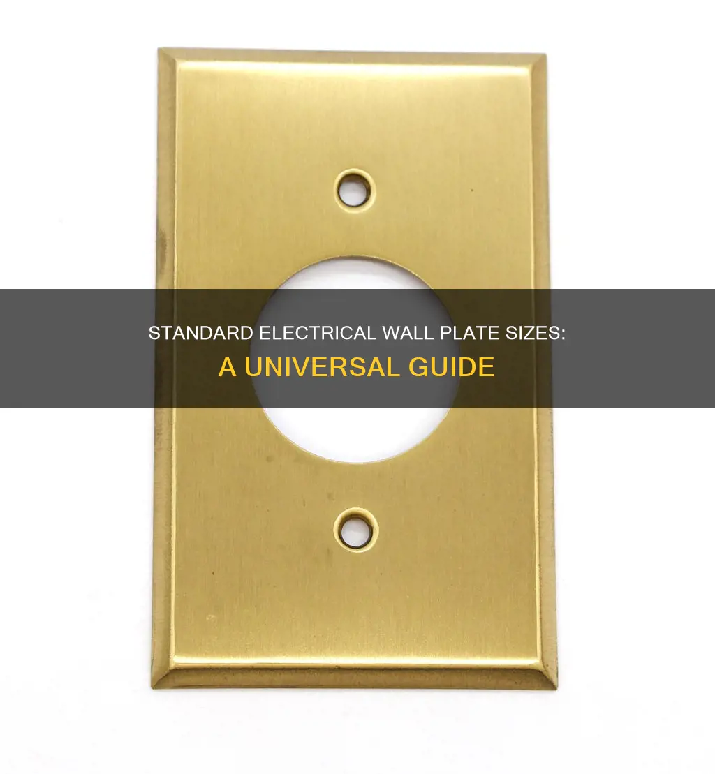 what are standard electrical wall plate size