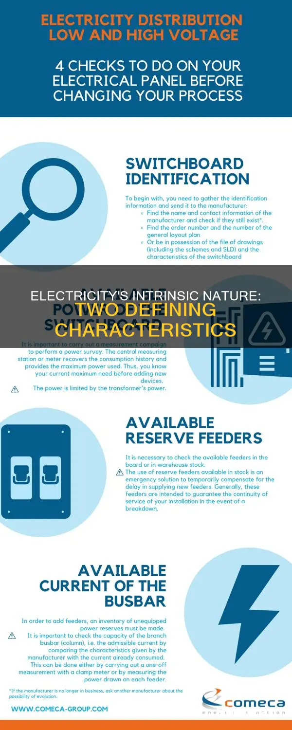 what are the 2 characteristics of electricity