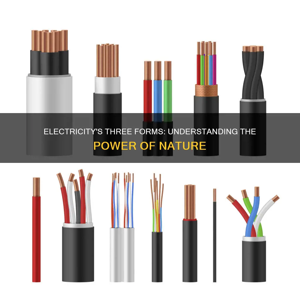 what are the 3 types of electricity