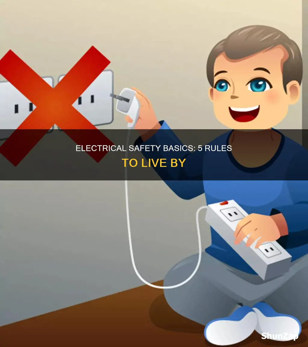 what are the 5 electrical safety rules