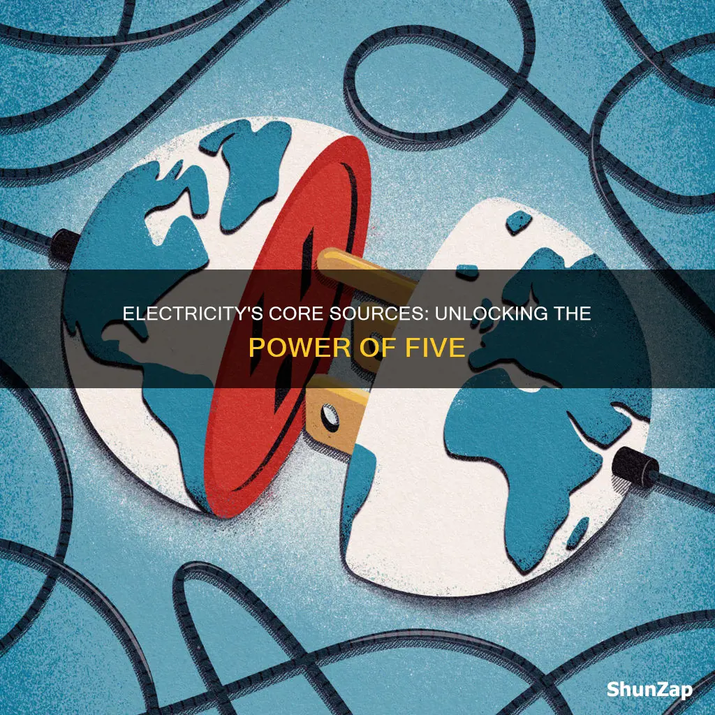 what are the 5 sources of electricity