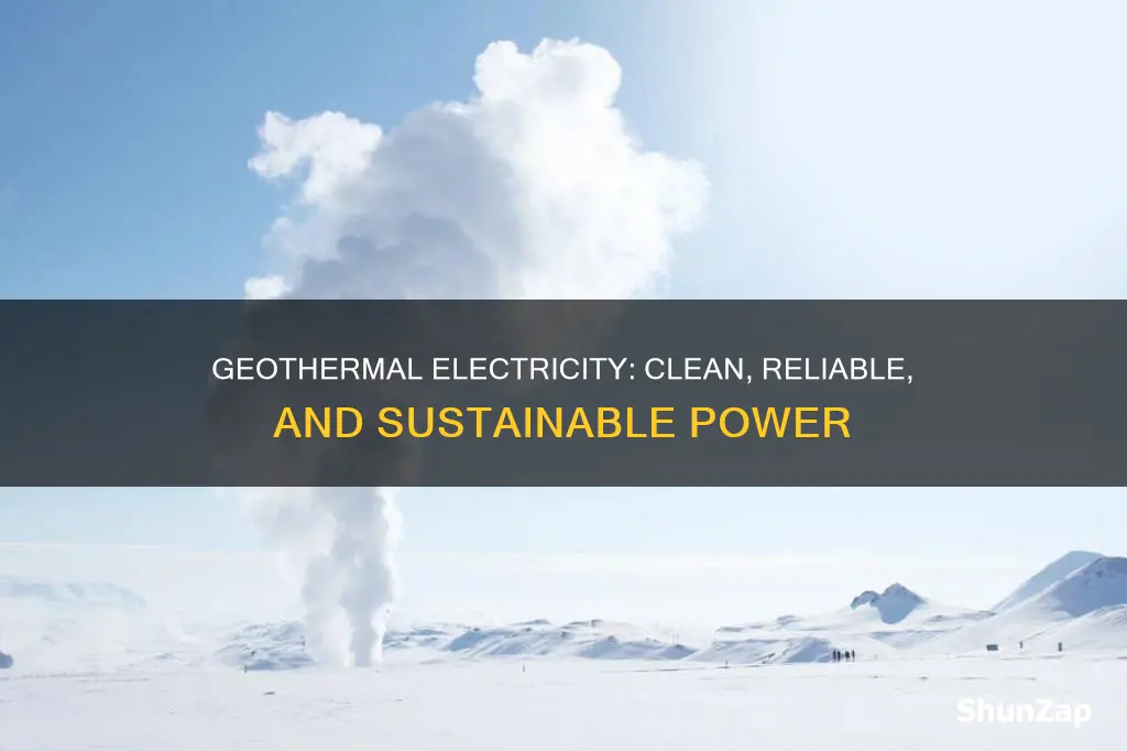 what are the advantages of geothermal electricity