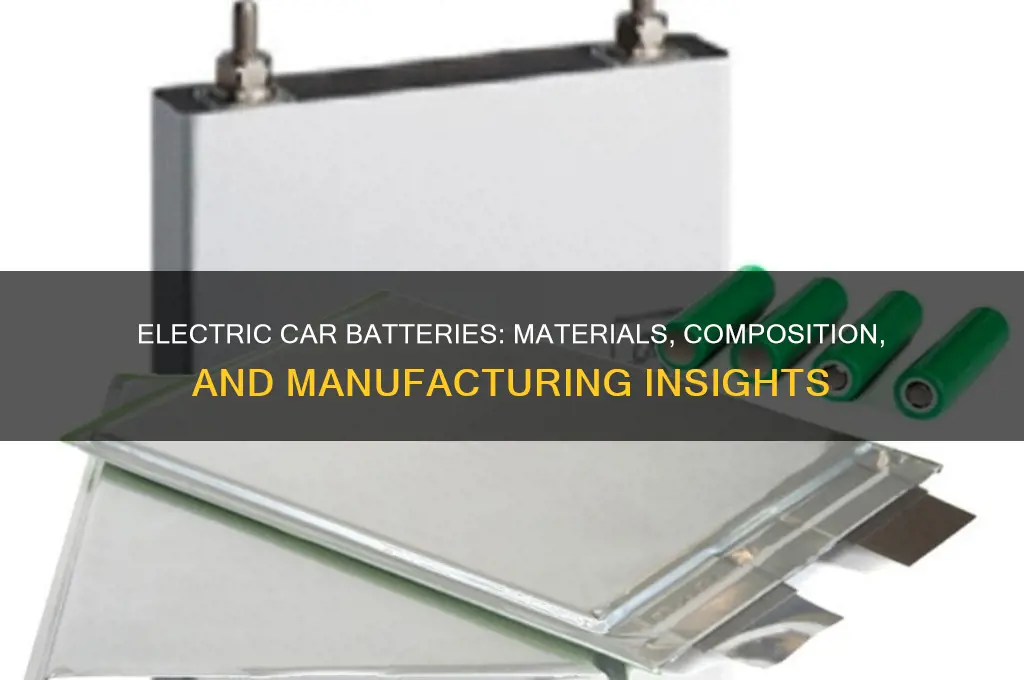 what are the batteries for electric cars made out of