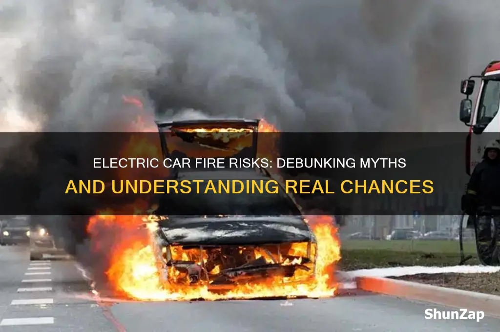 what are the chances of an electric car catching fire
