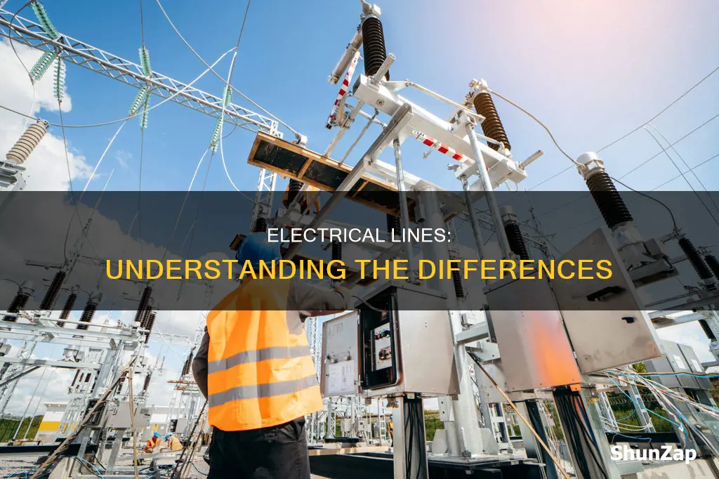 what are the differences in electrical lines