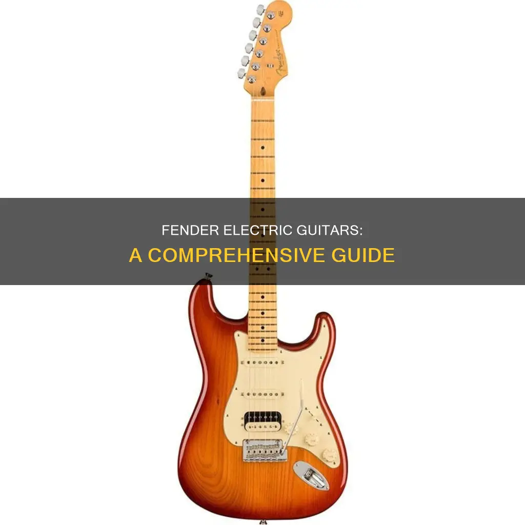 what are the different fender electric guitars