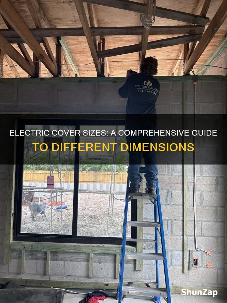 what are the different size electric covers
