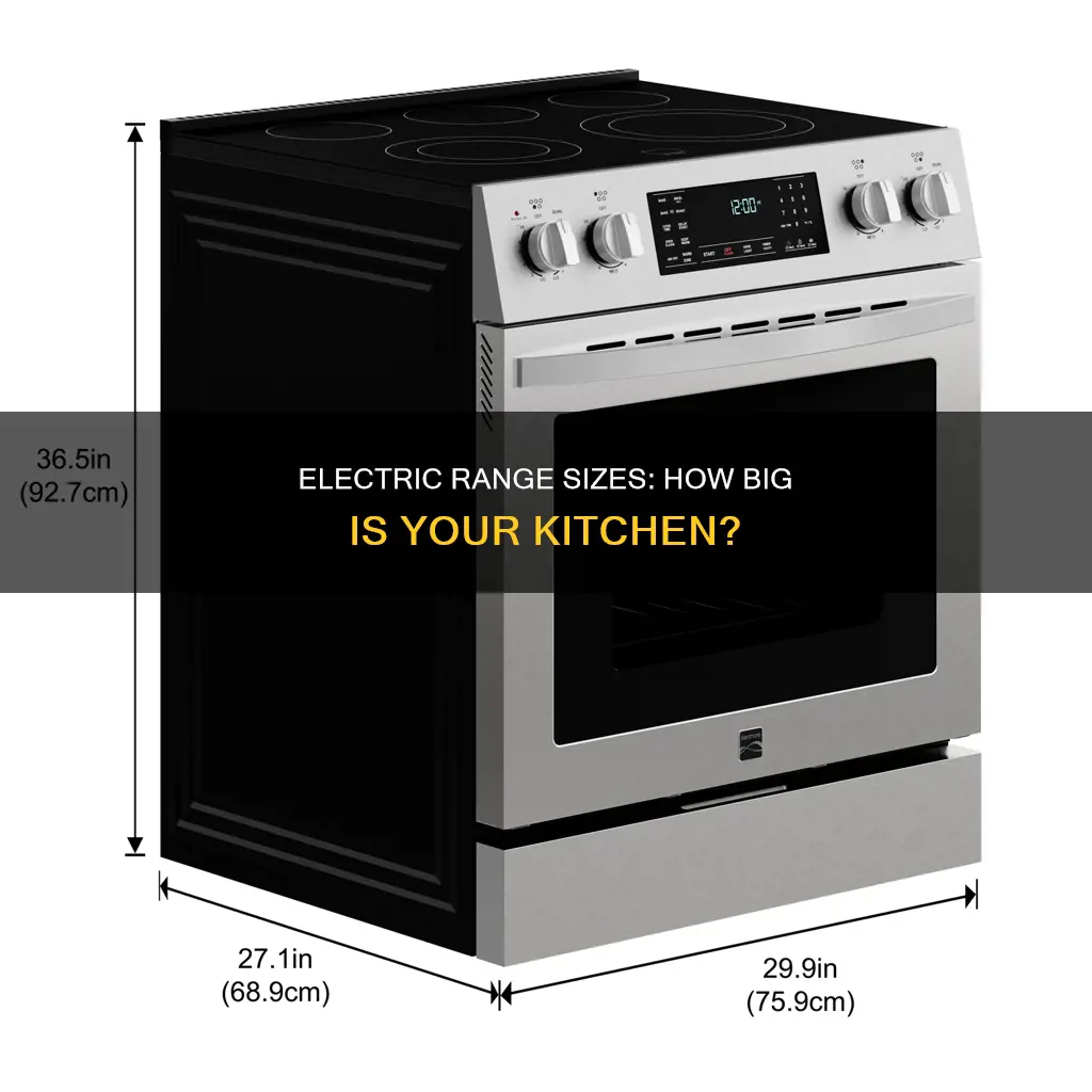 what are the different size electric ranges