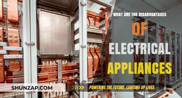 Electrical Appliances: Downsides and Drawbacks