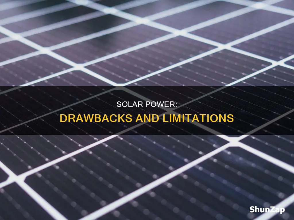 what are the disadvantages of solar electricity