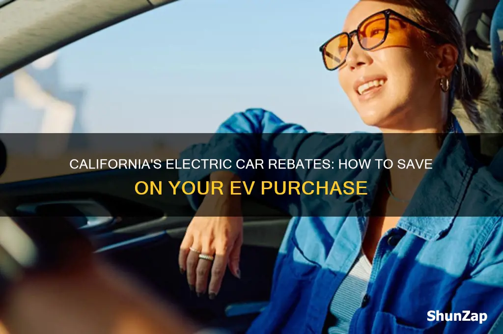 what are the electric car rebates california