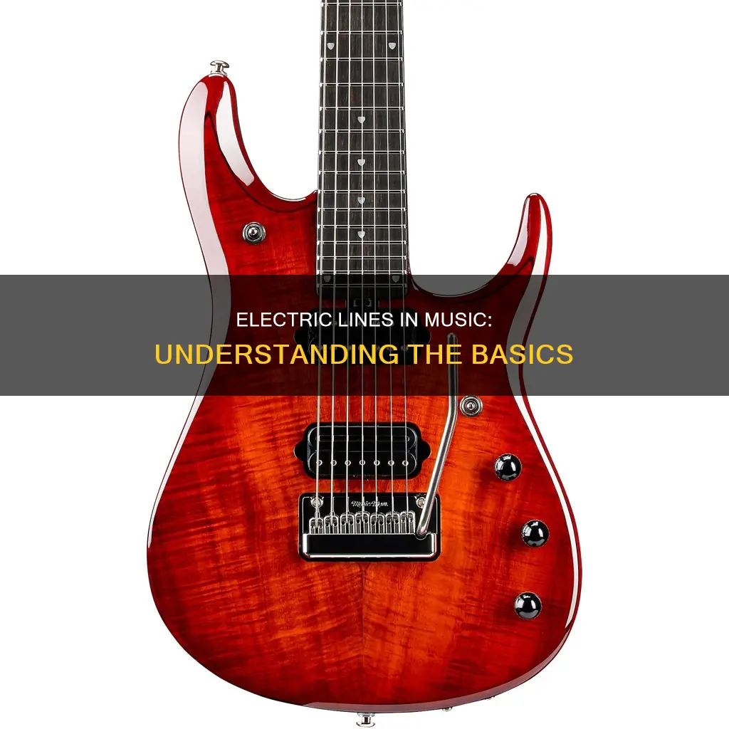 what are the electric lines in music