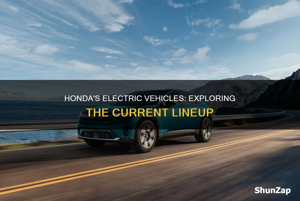 what are the electric vehicles does honda have