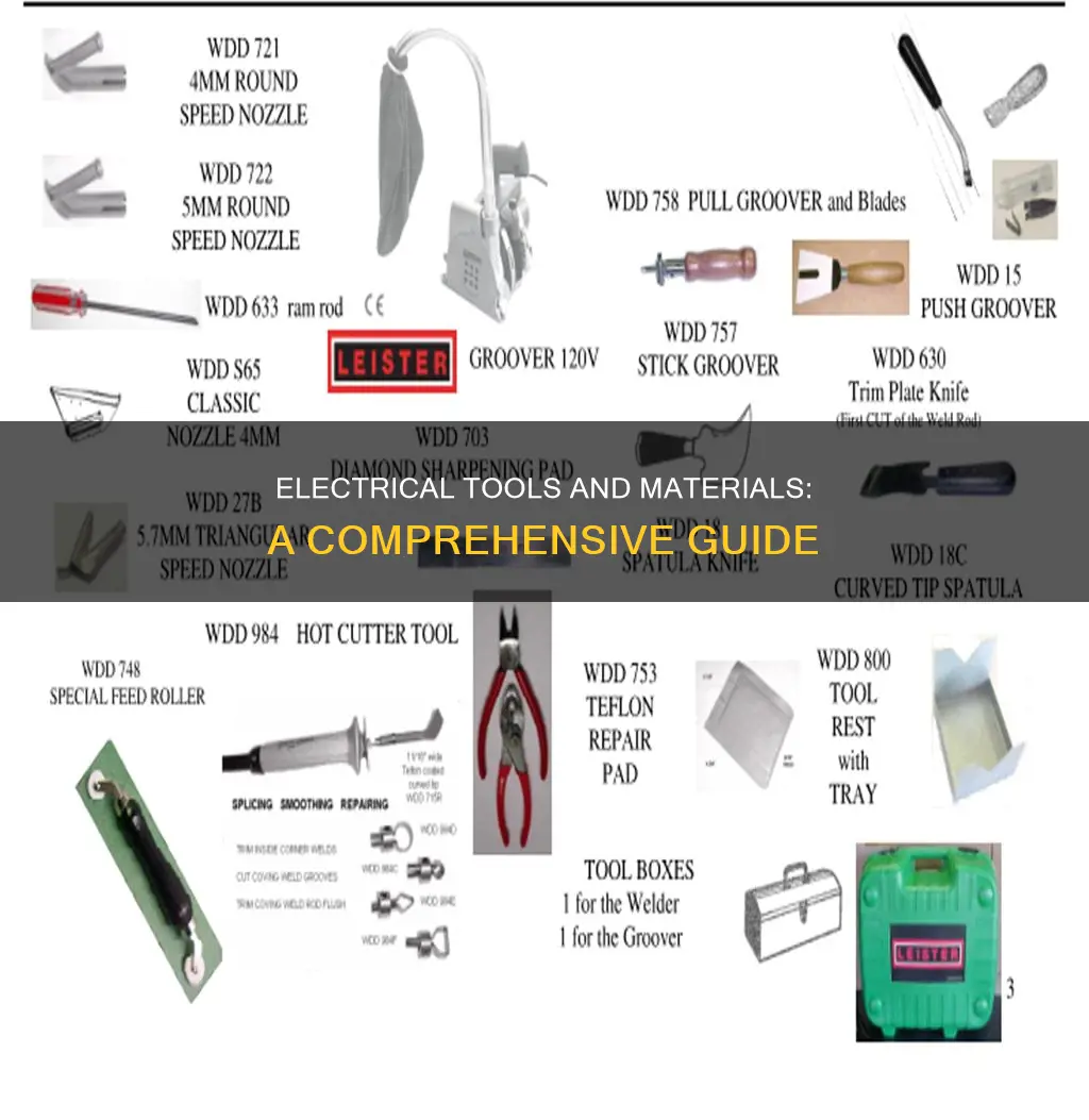 what are the electrical tools and materials