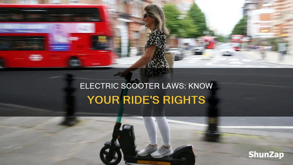 what are the laws for electric scooters