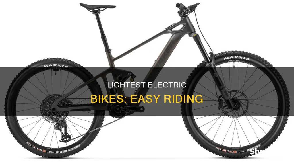 what are the lightest electric bikes