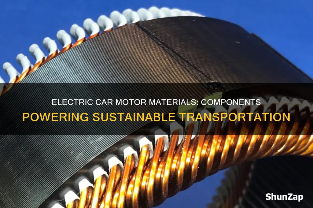 what are the materials in an electric car motor