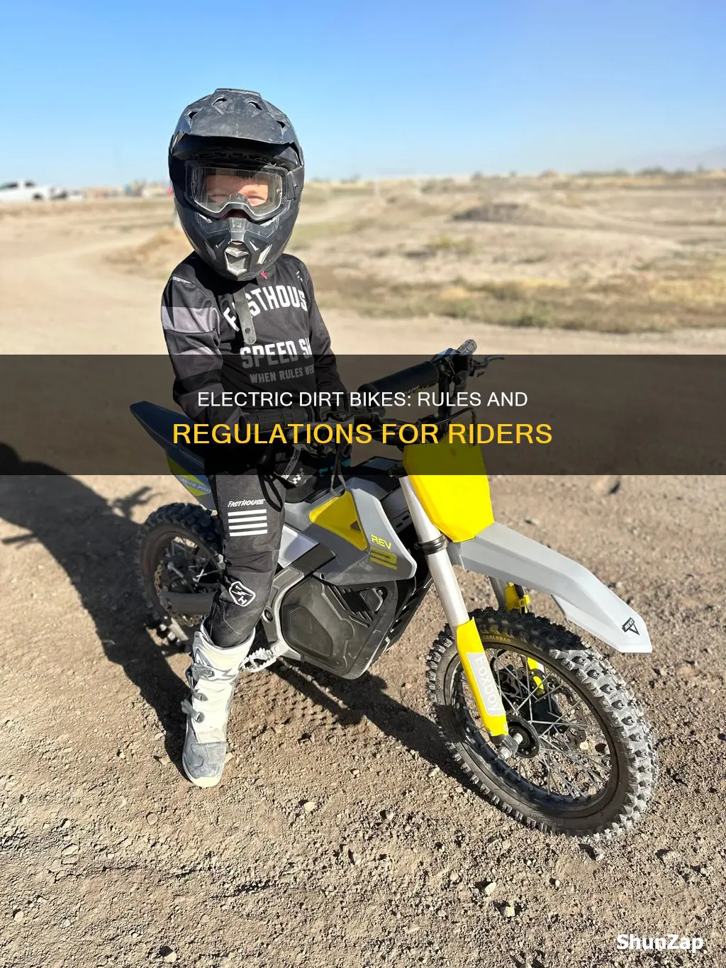 what are the rules for electric dirt bikes