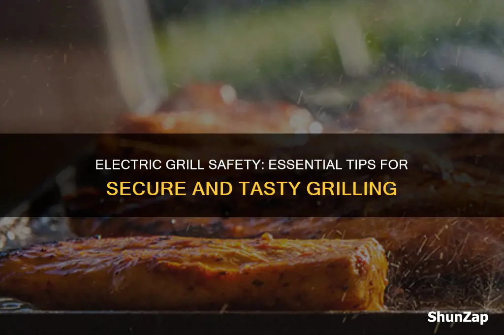 what are the safetl tips using a electric grill