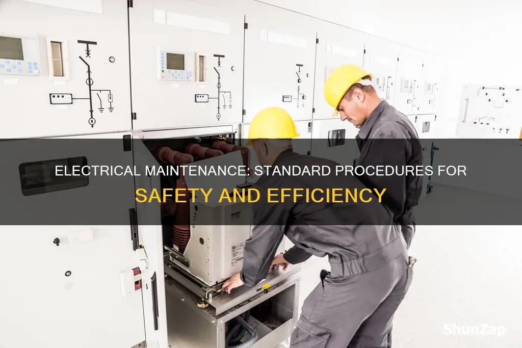 what are the standard electrical maintenace proceddures
