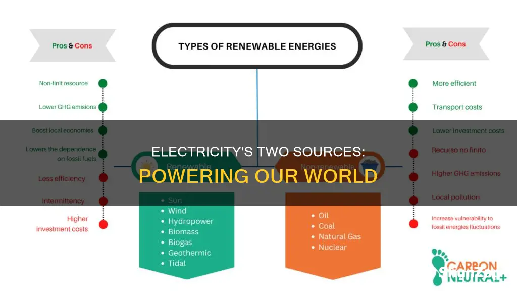 what are the two sources of electricity