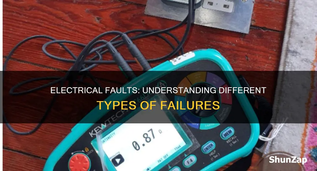 what are the types of electrical faults
