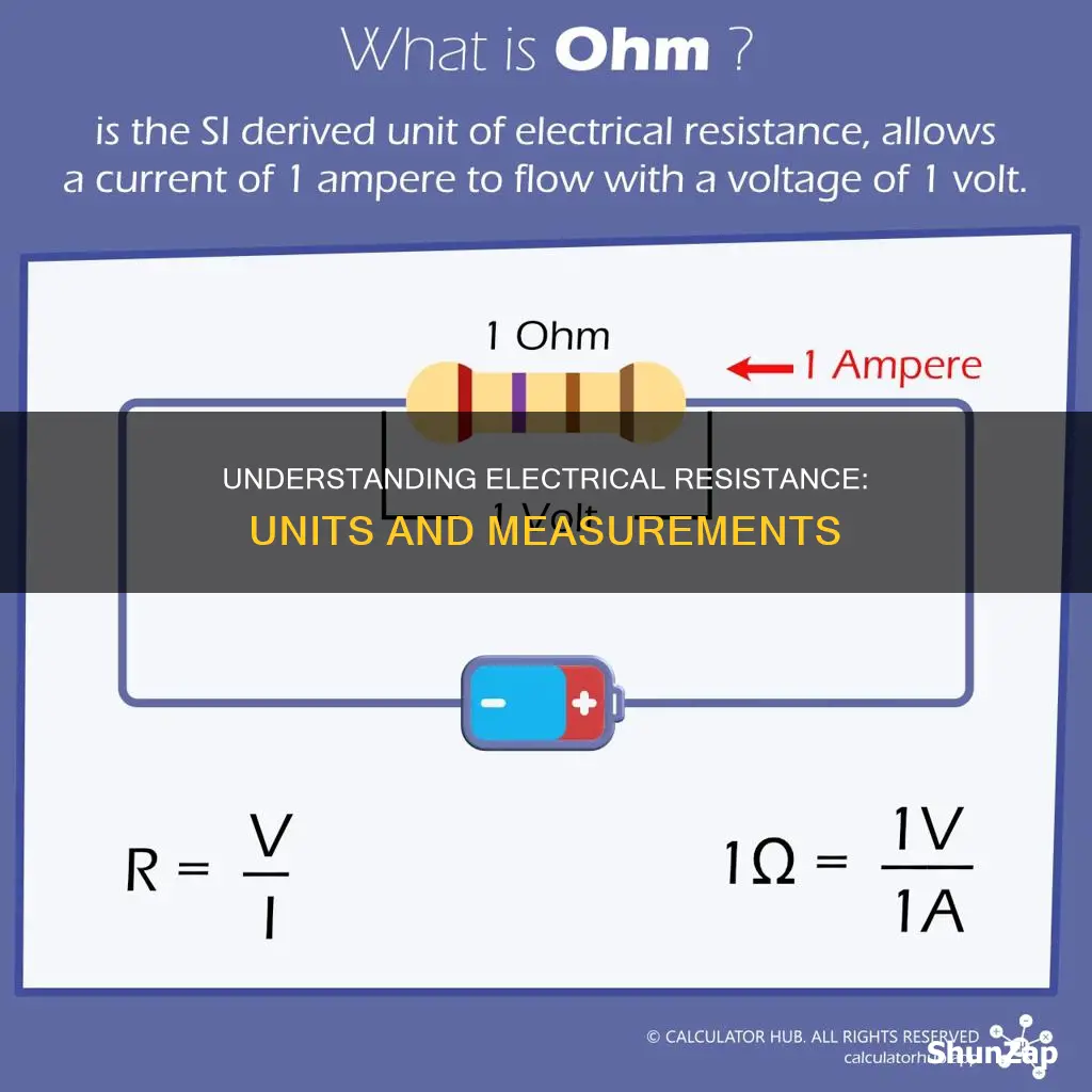 what are the units of electrical resistance
