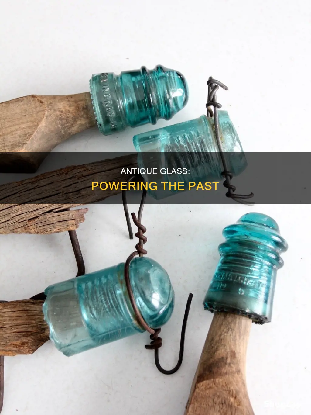 what are those antique glass electricity conductor