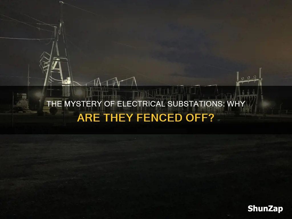 what are thosebig fenced off electrical areas