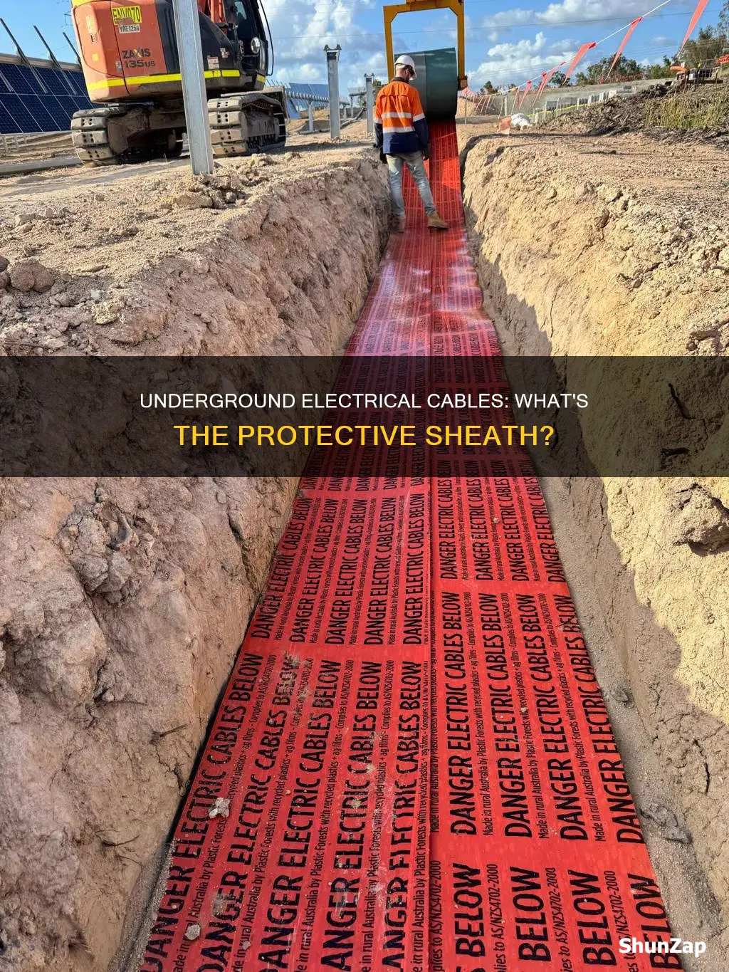 what are underground electrical cables placed in