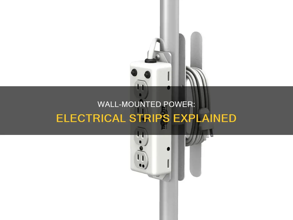 what are wall mounted electrical strip called