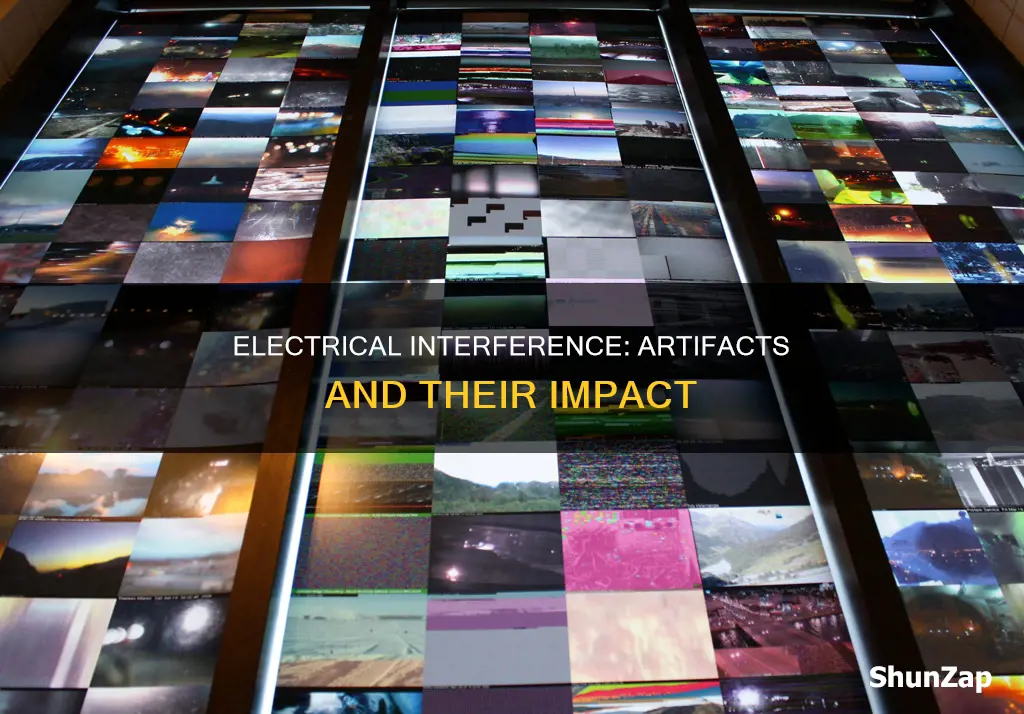 what artifact is caused by electrical interference