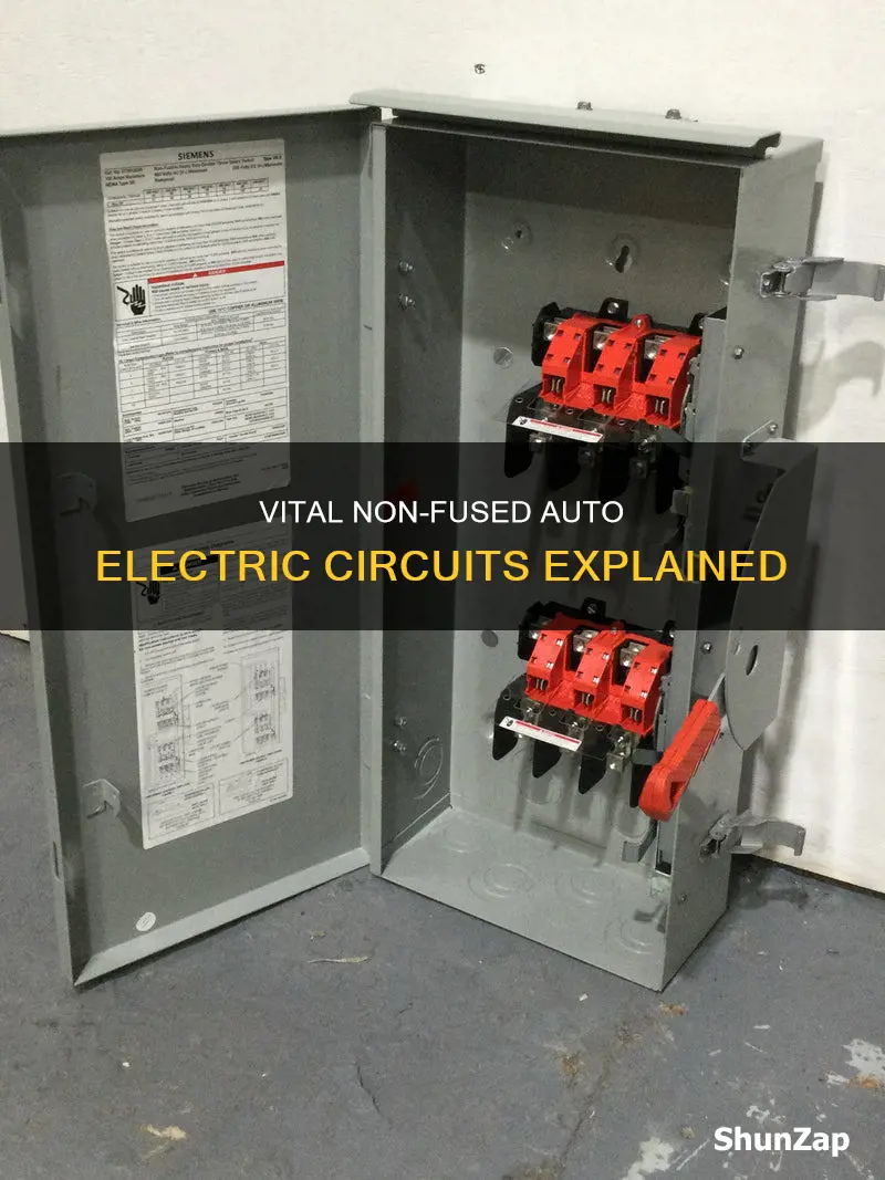 what auto electric circuits are non fused